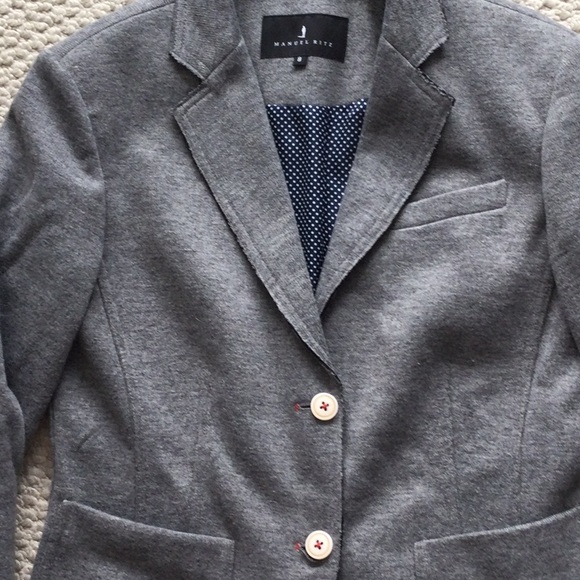 Manuel Ritz wool-blend blazer with unique details - Picture 3 of 8